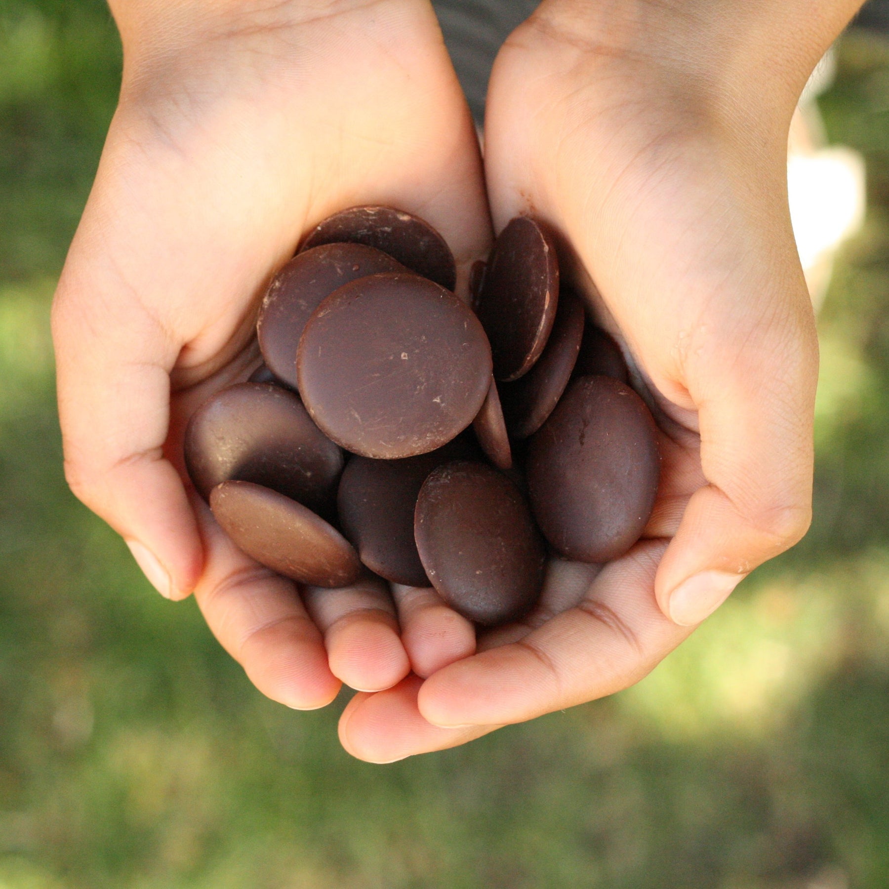 Dark chocolate wafers from Peru